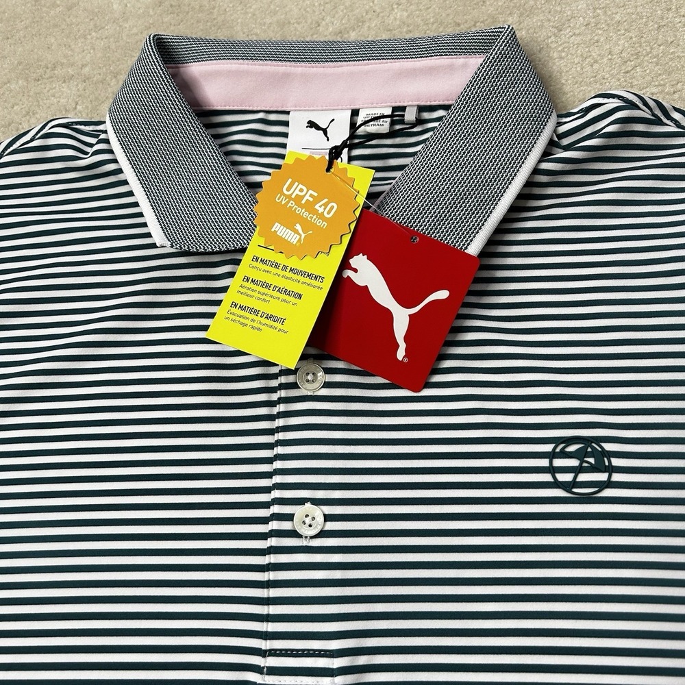 Puma Arnold Palmer Polo Shirt Men's XL Stretch Performance Golf Umbrellas UPF40